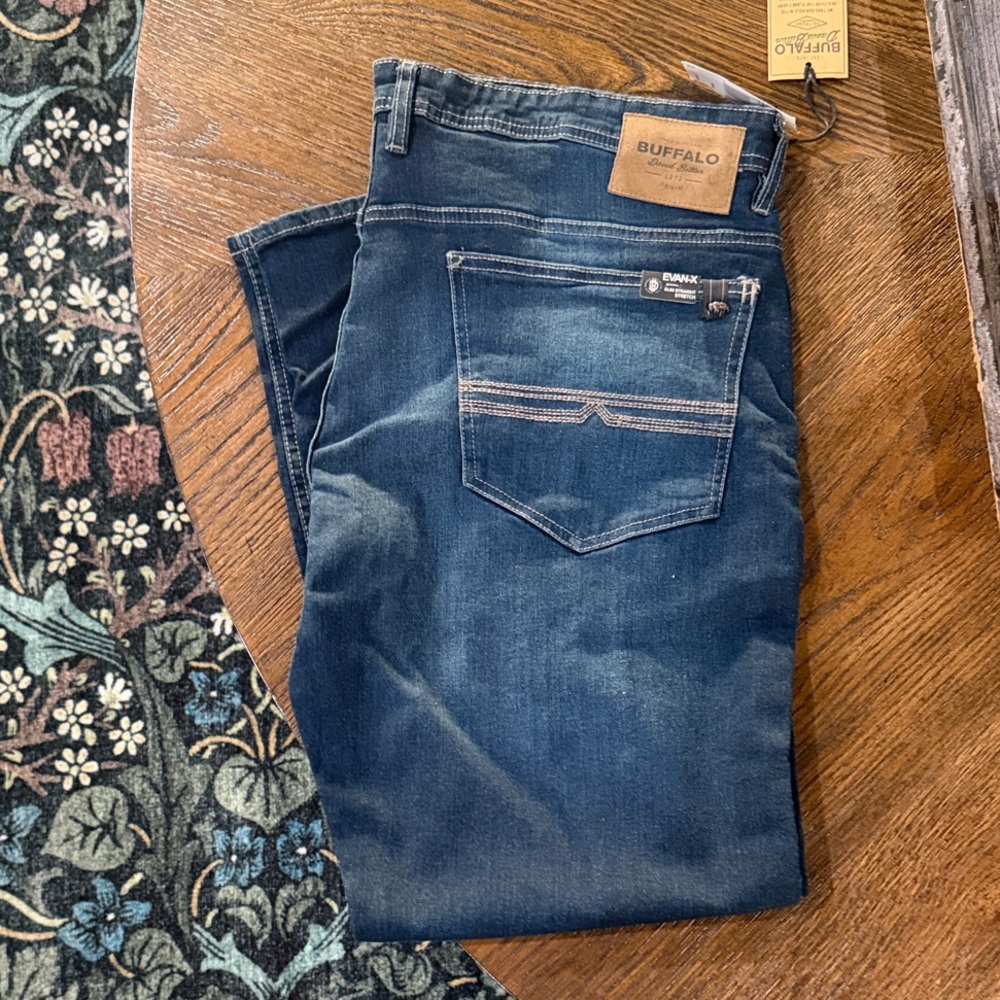 Buffalo Men's Slim Straight Jeans - Dark Blue